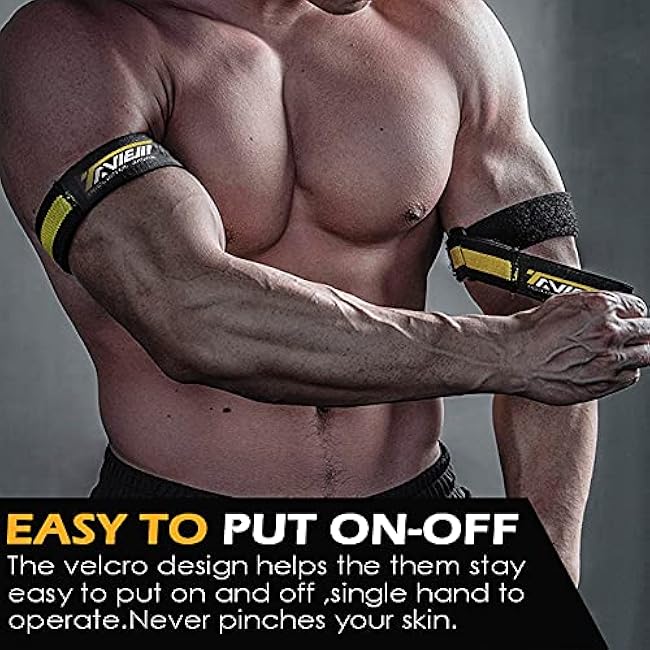 Occlusion Bands,4 Pack (2 Bicep Bands,2 Leg Bands), Comfortable Elastic Bands for Blood Flow Restriction Training and Fast Muscle Growth Without Lifting Heavy Weights