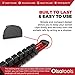 Aluminum Socket Holder ABS Locking End Caps | Fits 1/4-Inch, 3/8-Inch, 1/2-Inch Drive Socket Rails | 12-Pack ABS End Caps | by Olsa Tools