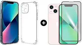 Película De Vidro 3D Tela Toda Para iPhone + Capa Capinha Case (iPhone 13)