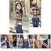 Lasher Female Cotton Casual Plaid Button-up Shirts, Blue Yellow, 8/10 (Tag Size XXL)