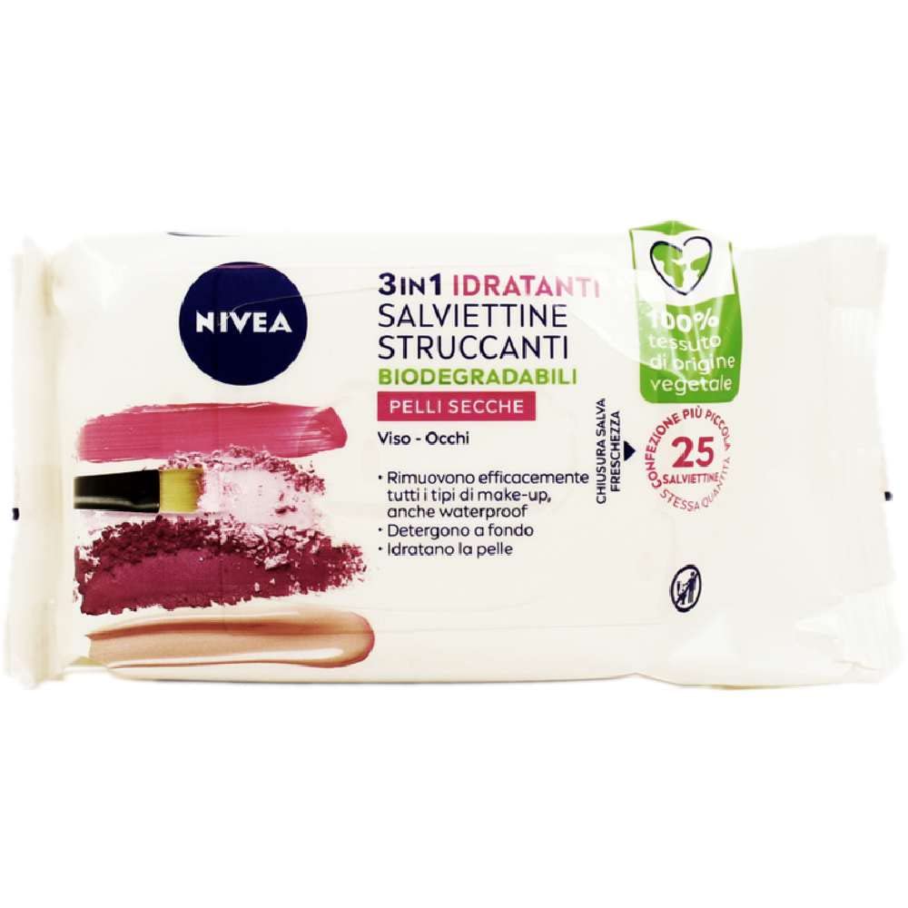 6 sztuk NIVEA VISAGE Chusteczki do demakijażu delikatne suche i wrażliwe skóry