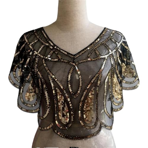 Châle pour robe de soirée masquant les épaules avec élégance perlée - 3