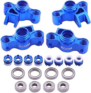 RCATM 4PCS Aluminum Alloy Front Rear Upgrade Steering Block for Traxxas 1 10 E~R - Compare price
