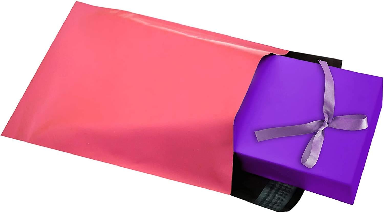 Poly Mailers, Shipping Bags, 14.5 x 19 in, Hot Pink, Pack of 1000, Self Seal, 2 Mil Polyethylene, Waterproof