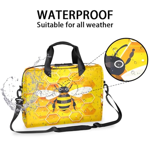 Maletín para laptop 16 pulgadas amarillo resistente al agua miniatura 3
