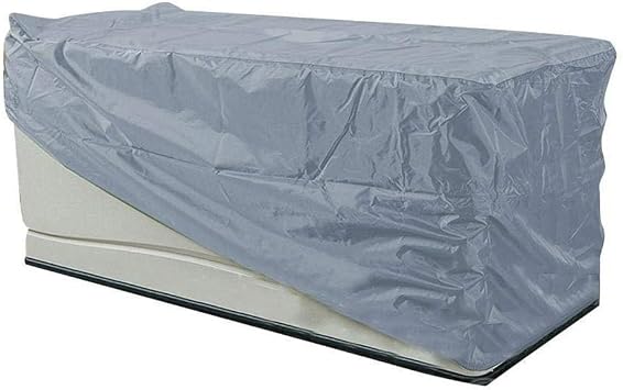 Outdoor Storage BOXs Cover 210D Oxford Waterproof Patio Deck BOXs Furniture Dust PROTECTORs for Garden Table 123x62x55cm 158x76x69cmGrey 158x76x69cm