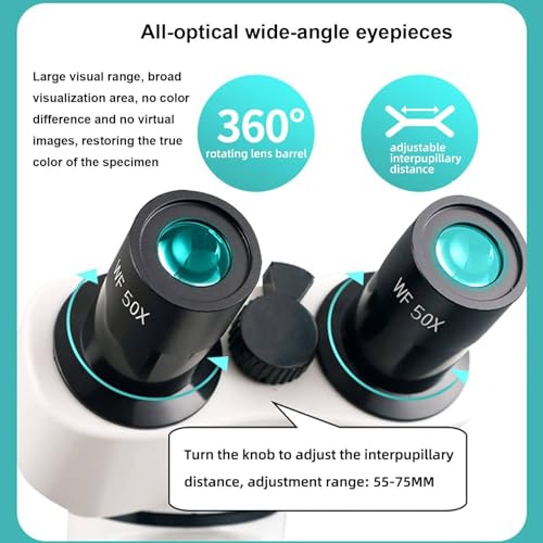 Microscópio binocular HD 30000X/50000X/70000X + oculares eletrônicos + objetiva acromática 185, cone