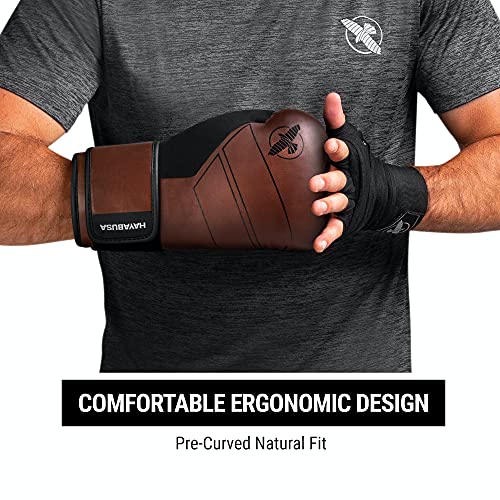 Hayabusa S4 Leather Boxing Gloves For Women & Men - Brown, 12Oz #TOP3