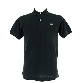 【日本製】　ラコステ　ポロシャツ　L1212　黒　ブラック　状態良好　XL LACOSTE ラコステ 半袖ポロシャツ ゴルフウエア メンズ