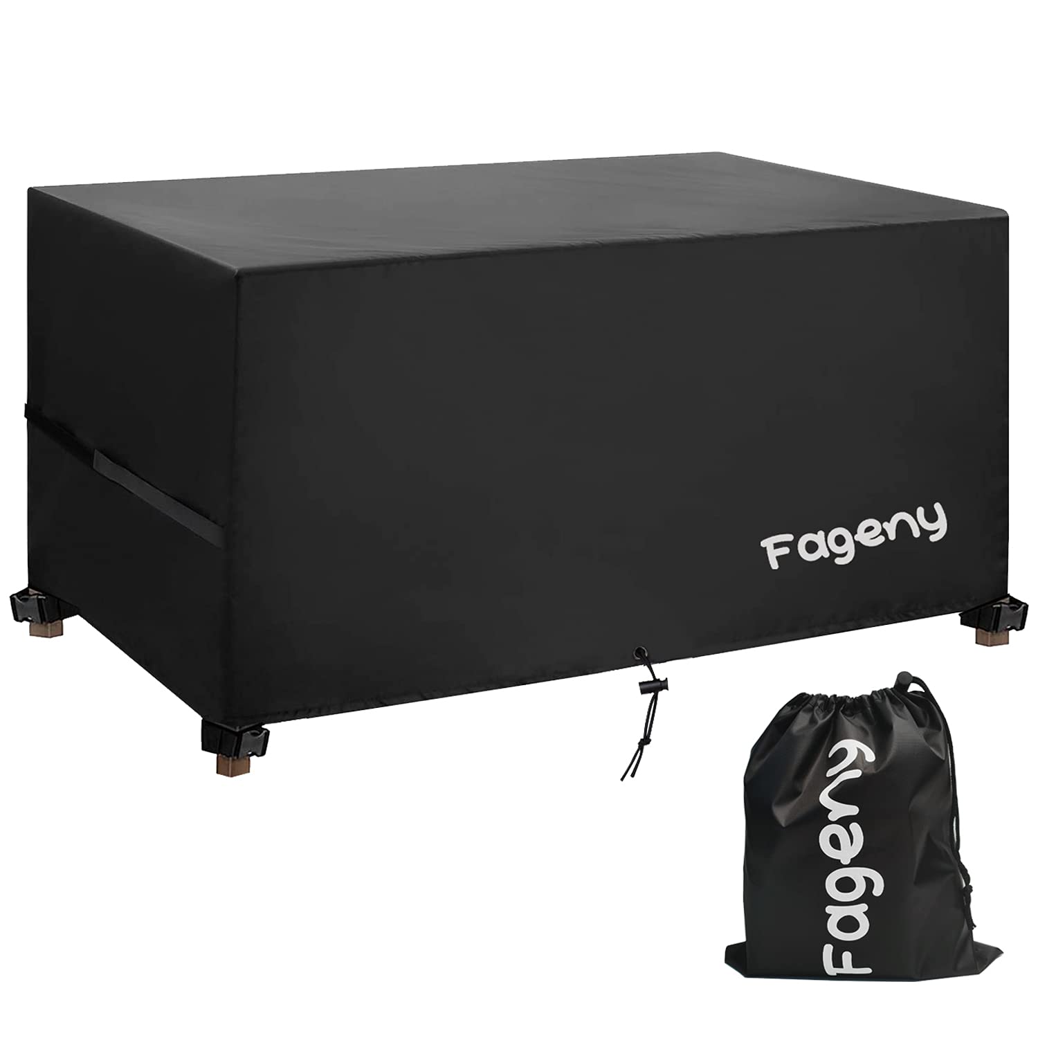 Fageny Garden Furniture Covers Waterproof, 250x210x90cm Tear Resistant Oxford Fabric Patio Set Cover Waterproof, Windproof, Anti-UV, Outdoor Garden Table Cover Rectangular — image 1
