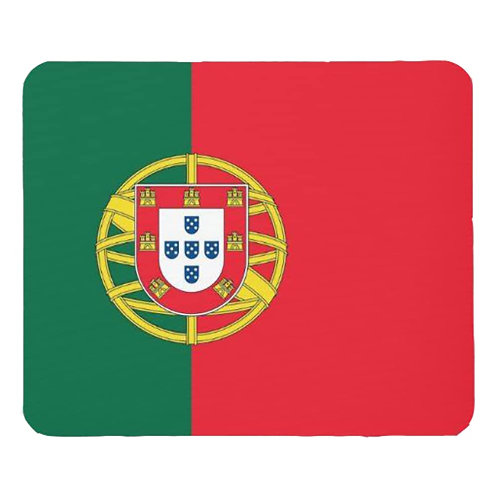 Mouse Pad with Flag of Portugal Computer Mouse Mat Desk Accessories 9 5x8 Color Flag of Portugal