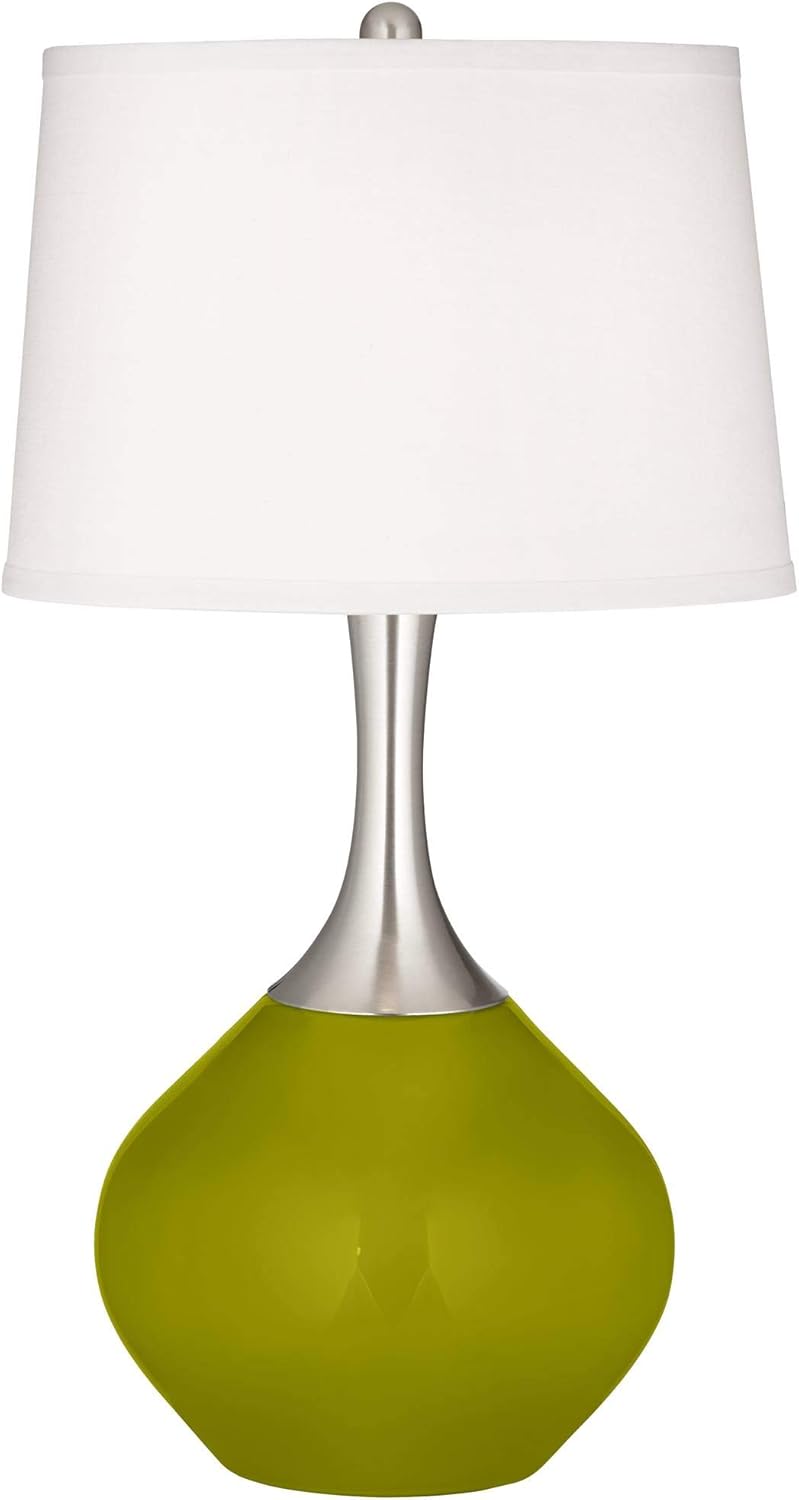 Color + Plus Spencer 31" Olive Green Table Lamp