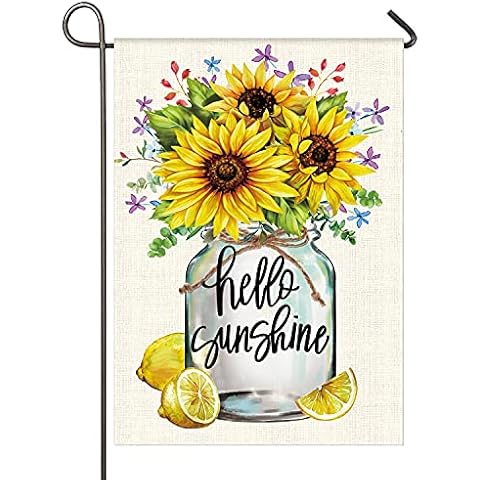 Garden Flag Sunflowers Summer Outdoor Yard Flags for Garden Decor Double Sided 12.5X18 Inch (04-sunflower) Cover