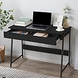 オーエスジェイ(OSJ) パソコンデスク 引き出し付き 収納台 木製 収納付 ミシン台 デスク付きシェルフ 書斎机 書斎デスク 学習机 勉強机