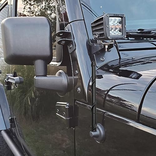 Image of BASIKER Short Antenna Fit for Jeep Wrangler Gladiator JL JK JT 2007-2026 | Rubicon Sahara Unlimited 4xe Willys Mojave Antenna Replacement, Fit for Jeep Wrangler Gladiator Accessories, Car Wash Proof