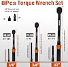 Set de Llaves de Torque DESHIL de 8 Piezas, Llave de Torque de Clic de 1/4, 3/8 y 1/2 Pulgada | 20-220 in-lb, 5-45 ft-lb y 10-170 ft-lb con Adaptadores para Mantenimiento de Bicicletas, Motos, Autos y Camiones 4