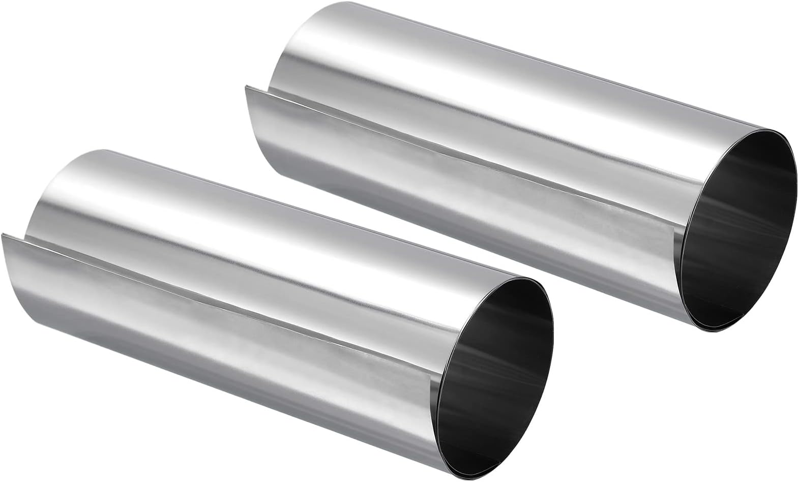 uxcell 0.05x150x1000mm 304 Stainless Steel Roll Sheet Fine Plate Sheet Foil for Crafts, Electronic Equipment, Silver Tone 2Pcs