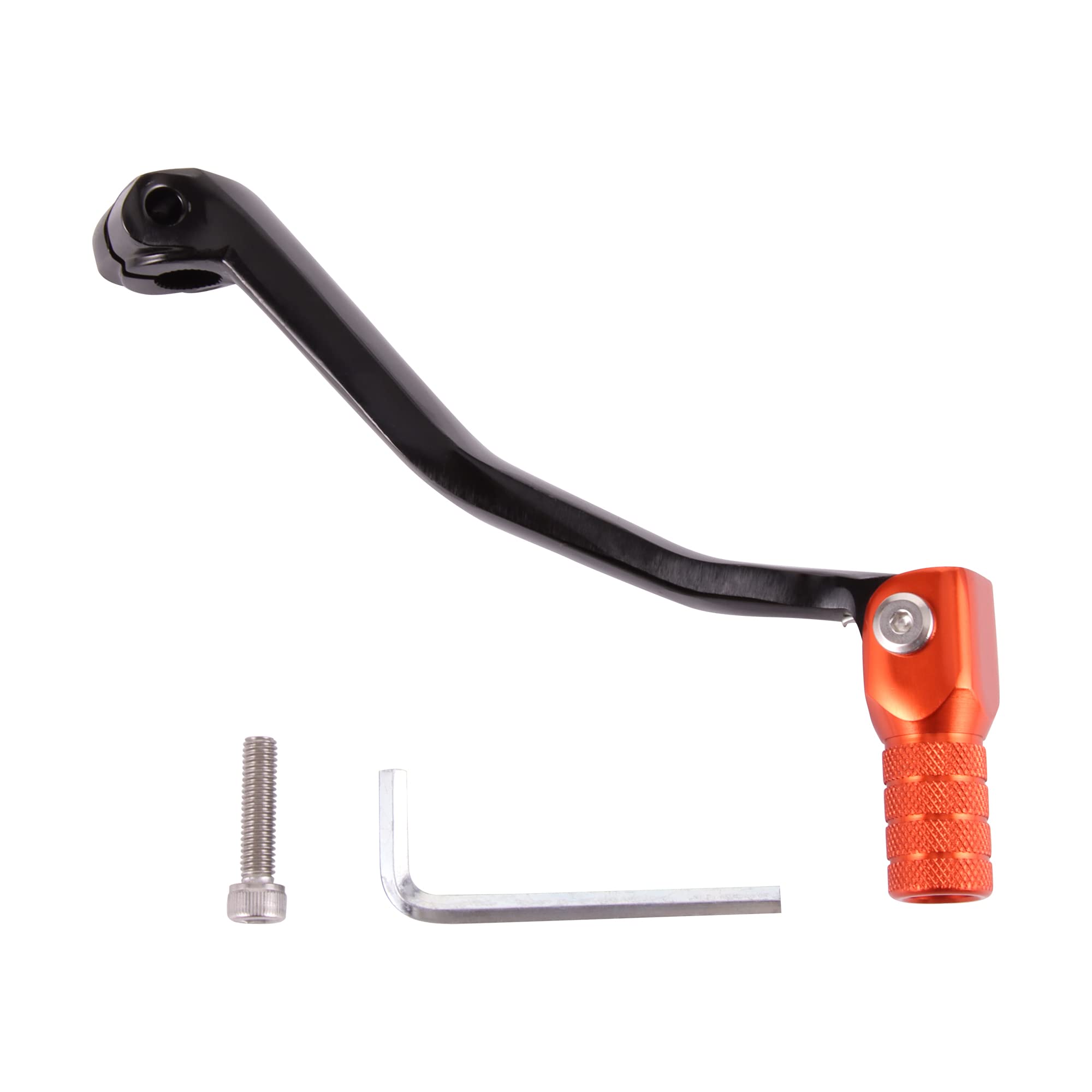 GOOFIT Motorcycle arancione Alta Qualità Lega di Alluminio Pedal Pieghevole Leve del cambio Sostituzione per Moto ATV Sump