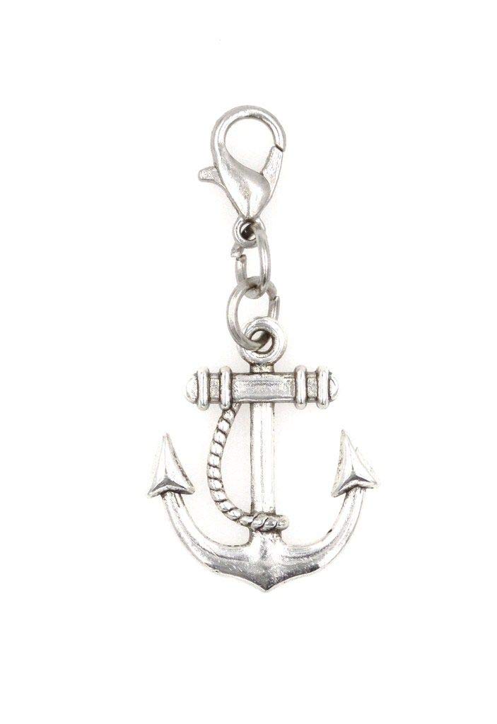 24mm Anchor Clip on Charm Bead Perfect for Necklaces and Bracelets 94U