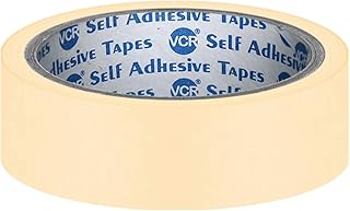 Masking Tape - 20 Meters in Length 24mm / 1" Width - 1 Roll Per Pack - Easy Tear Tape, Best for Carpenter, Labelling, Painting and leaves no residue after a peel.