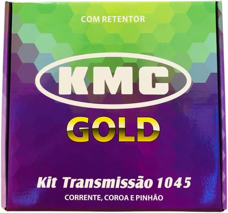 Kit Relacao Transmissao Tracao Cg Titan Fan 160 2016 a 2024 Com Retentor Kmc