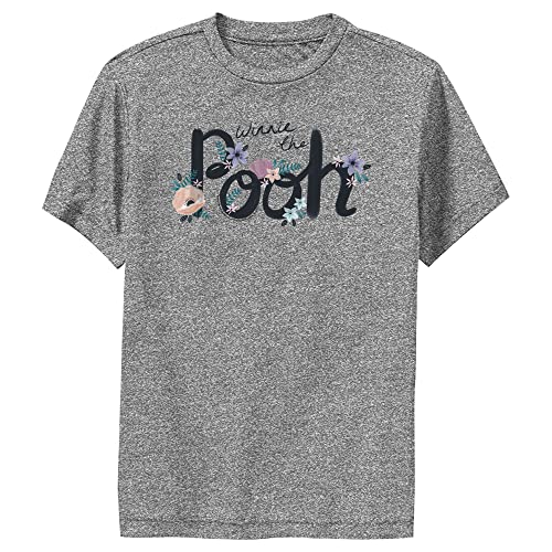 T-shirt performance Winnie l'Ourson Disney pour garçon avec prénom personnalisé