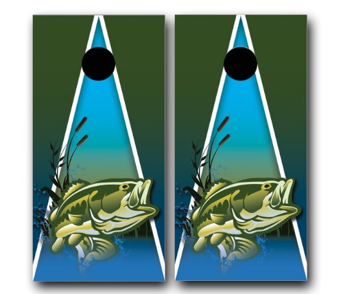 custom corntoss really hooked fish co Largemouth BASS Fishing Cornhole WRAP Set Vinyl Board Decal Baggo Bag Toss Boards Made in The USA : Cornhole Games : Sports & Outdoors Secrets to Catching Australian Speers Fishing Pro Kit Rod Power:Medium Light Plus salmonrods