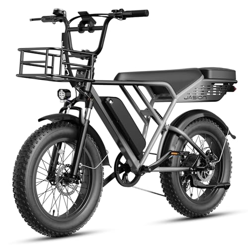 Jasion RetroVolt Electric Bike for Adults, 1500W/2000W Peak - 30/38MPH