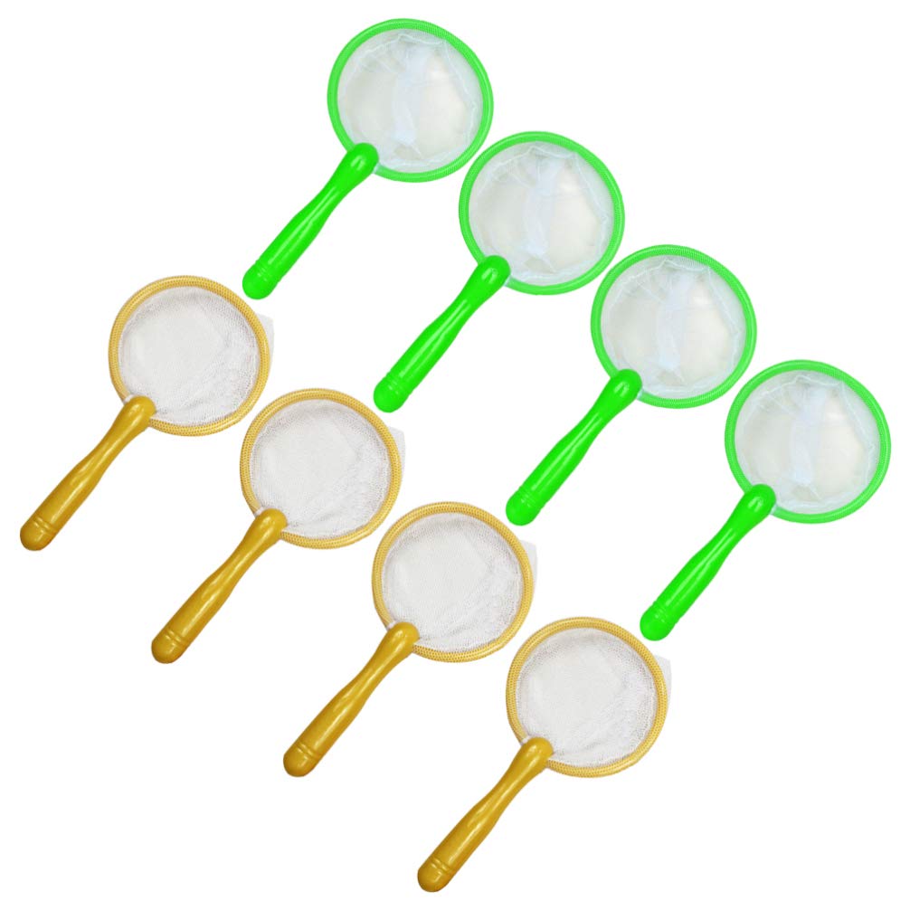 TOYANDONA 10 Pcs Mini Filet de Pêche Petit en Plastique Insecte Attraper Filet de Pêche Net pour Enfants Enfants