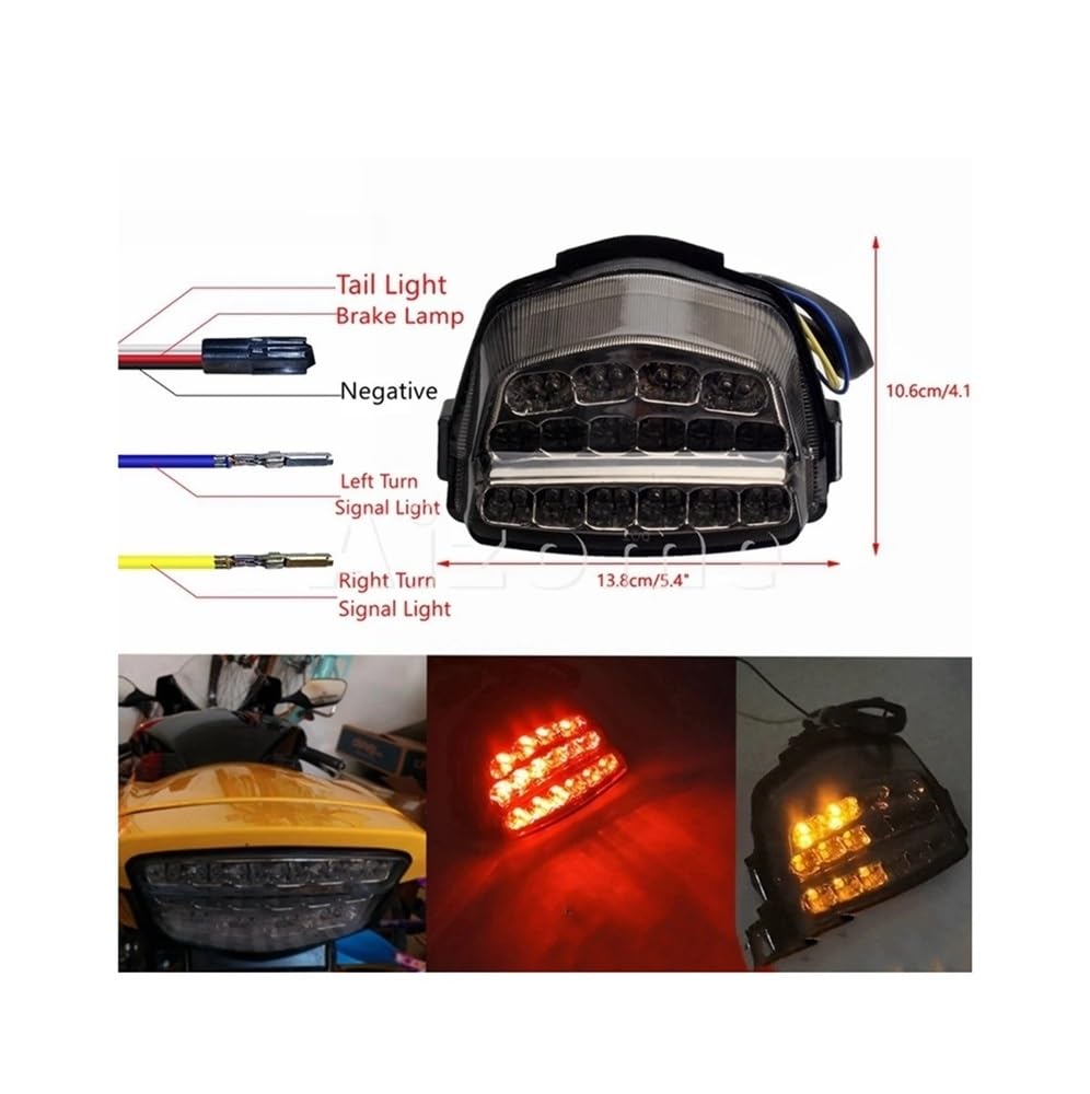 Indicatori Direzione Moto LED Indicatori Di Direzione Del Freno Gruppo Fanale Posteriore Per CBR CBR1000RR Luci Posteriori Moto Fanale Posteriore Integrato 2008-16
