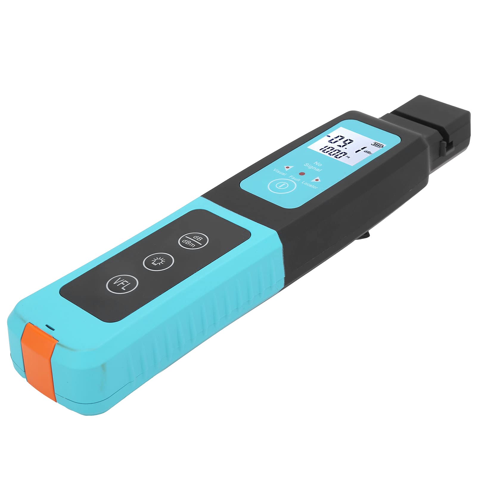 AUA - Identificador de fibra óptica 40, localizador de fallas de fibra portátil de alta sensibilidad, probador universal monomodo multimodo con aviso de zumbador e indicador LED