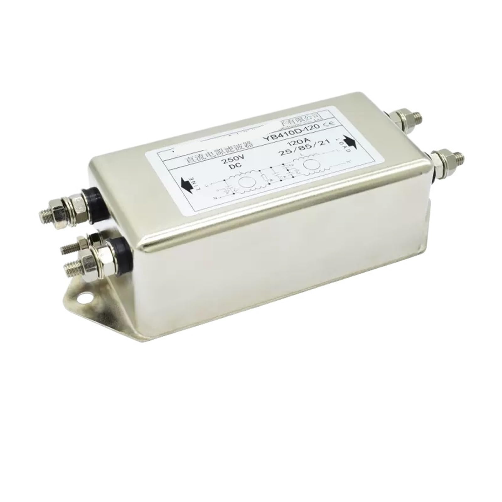 Filtro de alimentación CC YB410D-1A de doble sección de 12V a 220V