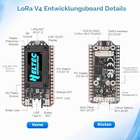 LoRa ESP32 V4 Entwicklungsboard mit GNSS-Modul,APKLVSR ESP32-S3 LoRa 32 V4 Modul mit 868MHz Antennen und OLED-Display,Integriertes WLAN Bluetooth SX-1262 Chip,für Arduino Meshtastic LoRaWAN – Ansicht 3