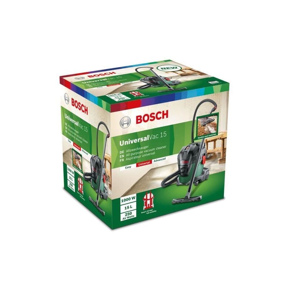 Bosch Home and Garden UniversalVac 15 06033D1100 Nass-/Trockensauger 1000W 15l