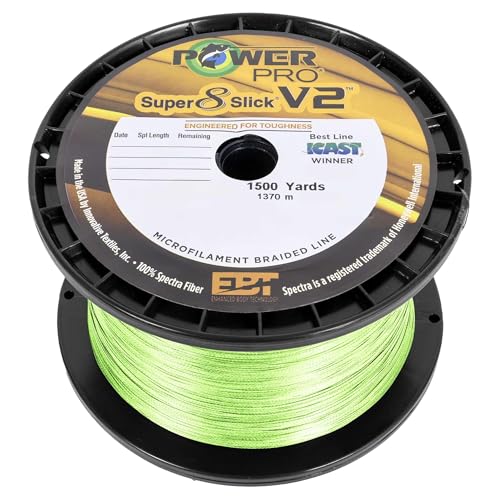 PowerPro 31500081500C SSV2 8 Lb 1500 Yd Aqua Green, one Size
