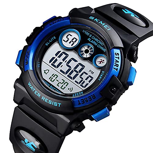 Image of GOLDEN HOUR Watches for Kids Digital Sport Waterproof Boys Girls Watch Outdoor 12 /24 H Alarm EL Backlight Stopwatch Military Child Wristwatch Ages 3-15