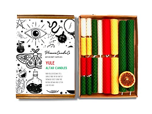 Yule Altar Candles