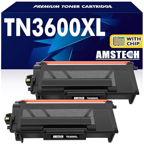 TN3600XL TN-3600 TN3600 Toner Con Chip Cartuccia Toner per Brother TN-3600XL TN3600XL TN 3600XL MFC-L5710DW MFC-L5710DN HL-L6210DW DCP-L5510DW MFC-L6910DN HL-L5210DN MFC-L6710DW HL-L5210DW 2-Pack Nero