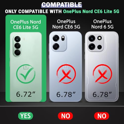 Image of TheGiftKart Crystal Clear Back Cover Case for OnePlus Nord CE 6 Lite 5G | 360 Degree Protection | Shock Proof Design | Transparent Cover Case for OnePlus Nord CE6 Lite (PC & TPU, Transparent Bumper)
