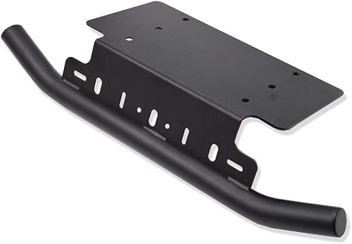 Miniatura 4 de DaSen Parachoques delantero universal de 6 x 12 pulgadas, soporte de montaje para placa de matrícula compatible con cápsulas de luz LED todoterreno