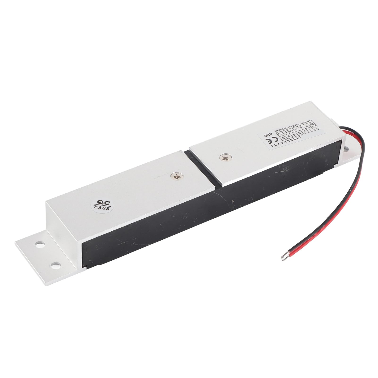 KIMISS Cerradura Magnética Eléctrica de 280 Kg, 600 Libras, CC 12 V, 280 Kg, 600 Libras, Electroimán de Retención de Fuerza Electromagnética, de Kit de Puerta en Modo NC Seguro para Control de