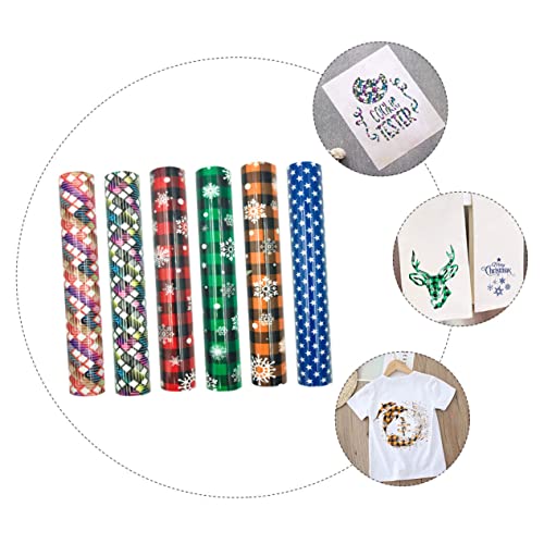 NUOBESTY 30 Peças Filme Transferência Calor Natal Htv Transferência Calor Filmes Transferência Ano F