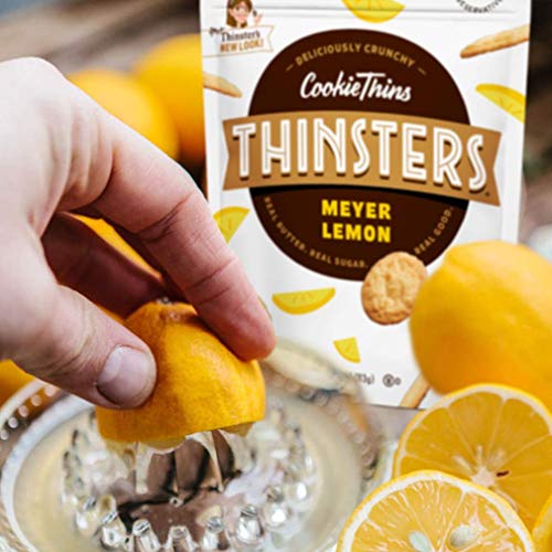 Image of Thinsters Cookies Meyer Lemon, 4 Oz (12Count), Non GMO, Peanut Free