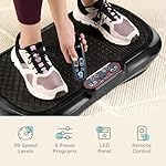 Lifepro Waver Vibration Plate Exercise Machine for Lymphatic Drainage, Muscle Activation, Full-Body Workout Vibrating Platform with Loop Bands, Fitness Equipment for Strength Toning & Fat Loss - Image 5