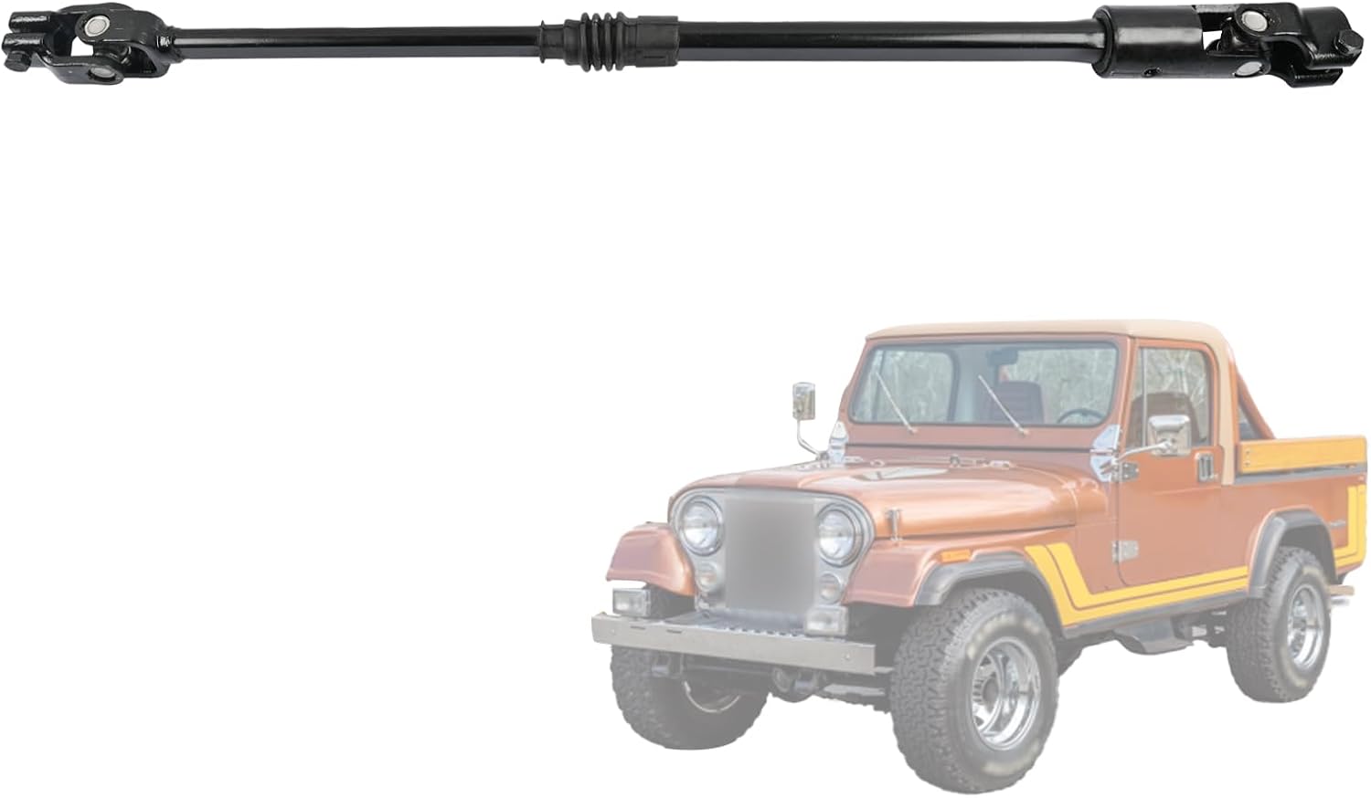Intermediate Steering Shaft Assembly 5354934HD Compatible with Jeep CJ5 CJ7 CJ8 Scrambler 1976-1986, Heavy Duty Steering Shaft Column Lower Intermediate with Power Steering Replacement