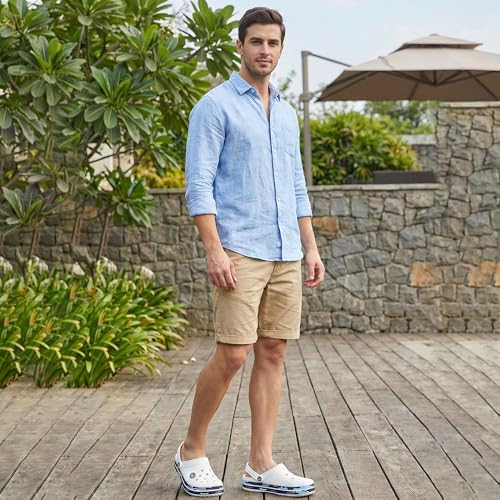 Image of KOBURG Lite Men's Super Stylish Clogs | Casual Walking Clogs | Sandals with Adjustable Back Strap for Men | Comfortable & Light Weight | Stylish & Anti-Skid | Waterproof | Gents /Boys KF-414