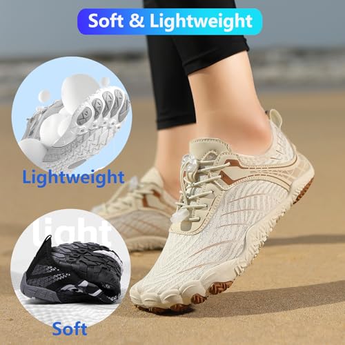 Image of Hike Barefoot Shoes Women Men Pro Water Footwear Wide Toe Box Non-Slip Unisex Athletic Outdoor Running Shoes