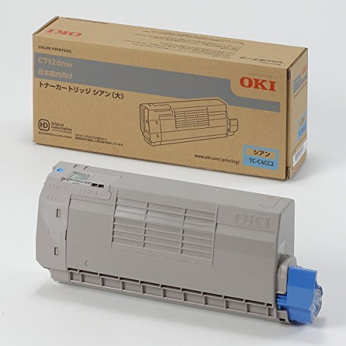 OKI C712dnw トナーカートリッジ シアン・イエロー Amazon | 沖データ トナーカートリッジ(大) シアン (C712dnw) TC