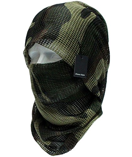 Dhana Style Sniper Veil Tactical Camouflage Mesh Net Camo Scarf Army Shemagh Ghillie Netting for Wargame, Air Soft, Paint Ball, Sports & Other Outdoor Activities Type:SVMN (Jungle)