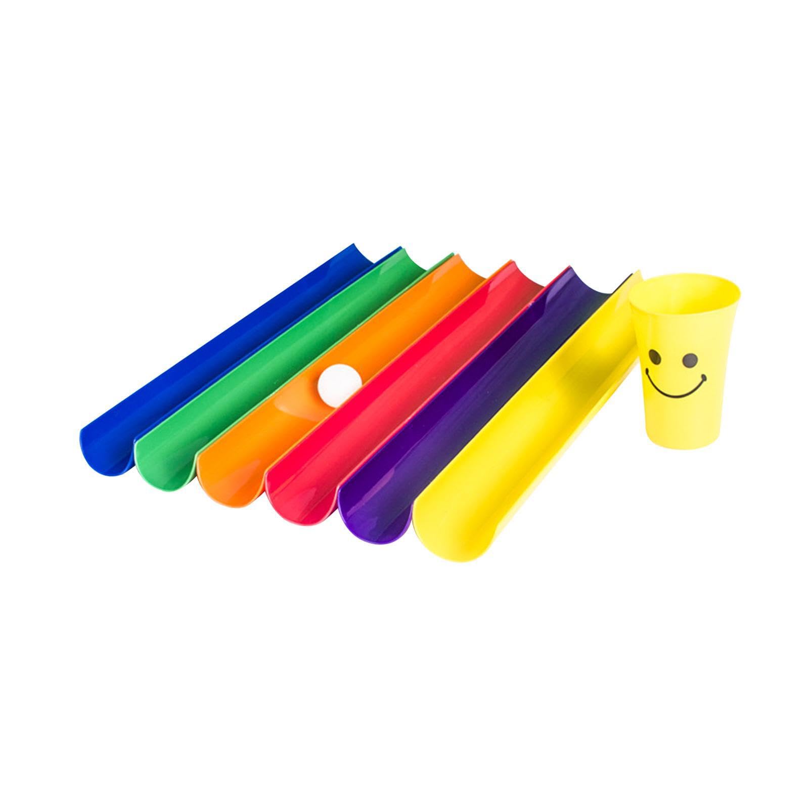 QLECXZI Colorful Half Pipes Pipeline Challenge Encouraging Interactive Fun Learning For Teamwork And Coordination Skills Team Building Activities Games Teamwork Kit Games, 6 Half Pipes